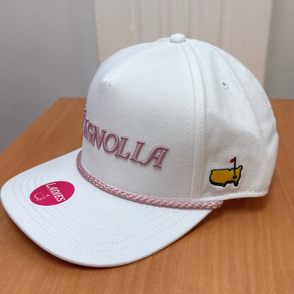 Masters Tournament Ladies White MAGNOLIA Embroidered Rope Hat!!🔥🔥🔥 - Picture 4 of 16
